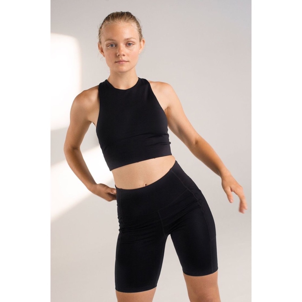 Girlfriend Collective Black Dylan Bra Size Small